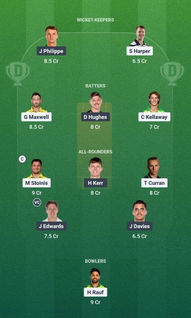 STA vs SIX Dream11 Team
