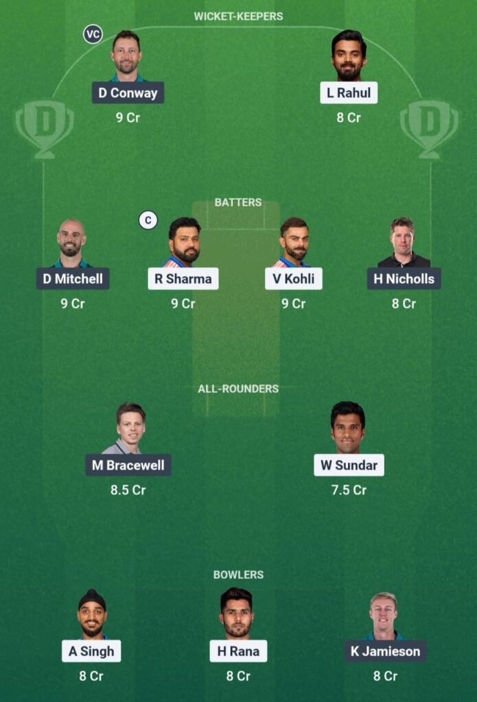 IND vs NZ Dream11 Prediction