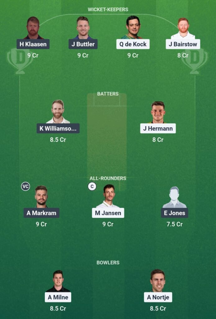 SEC vs DSG Dream11 Team