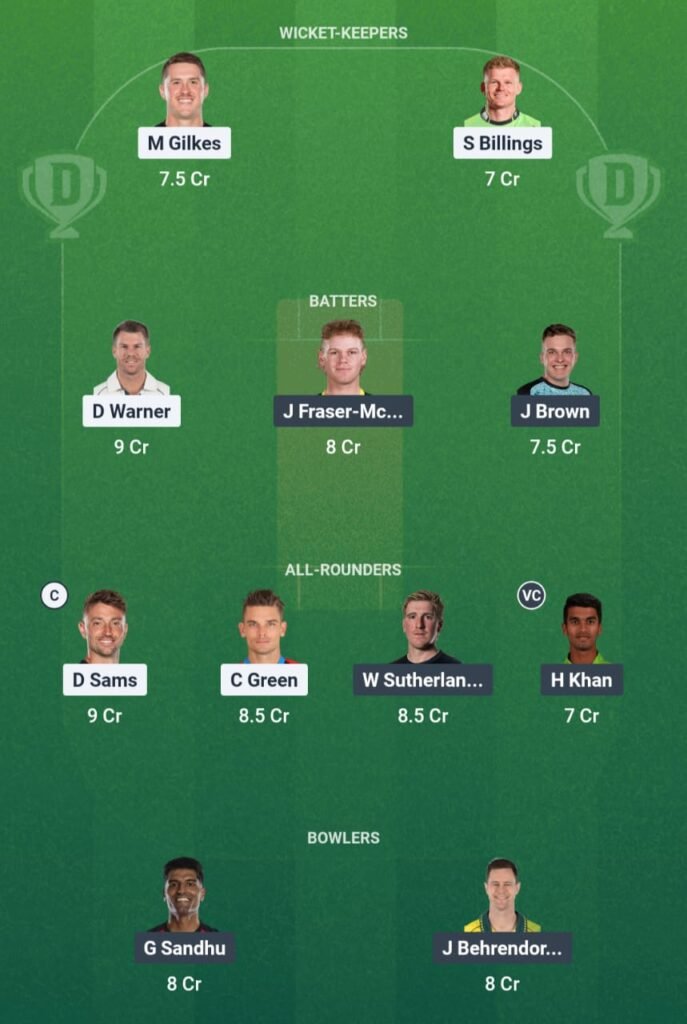THU vs REN Dream11 Prediction