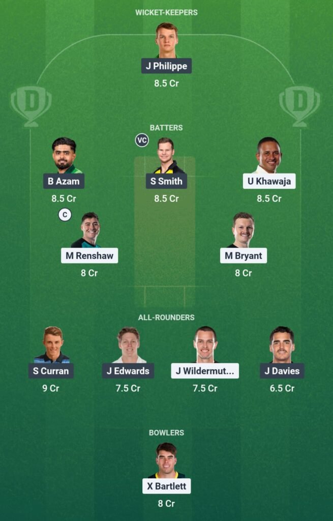 HEA vs SIX Dream11 Team