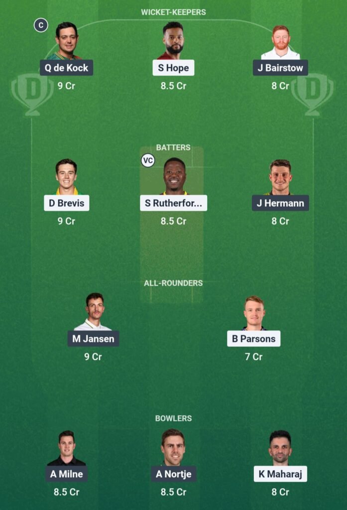 PC vs SEC Dream11 Team