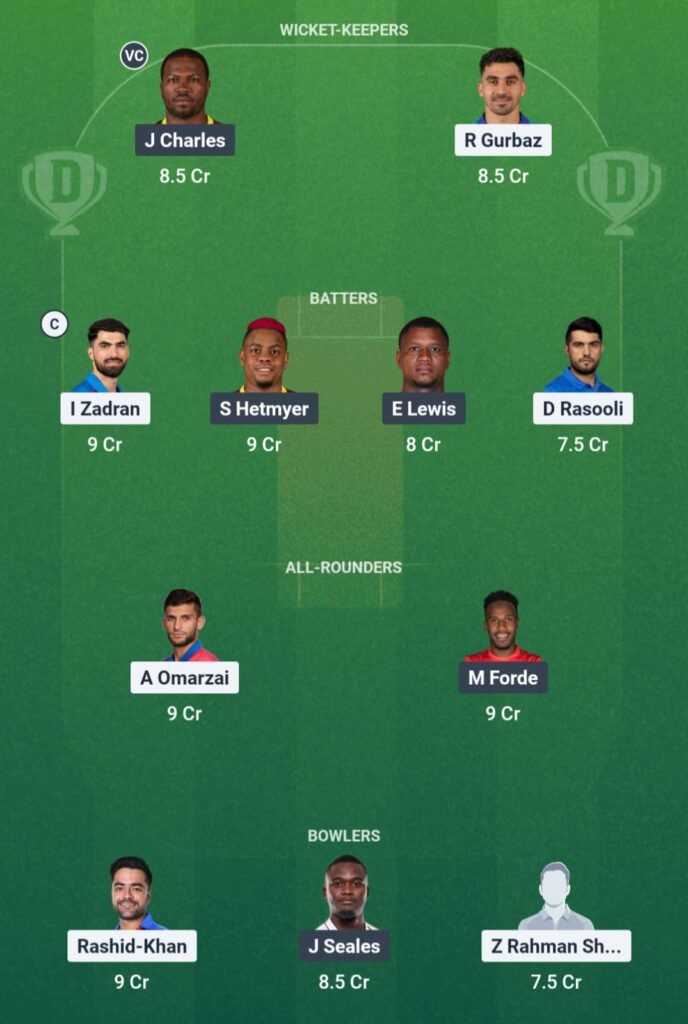 AFG vs WI Dream11 Prediction