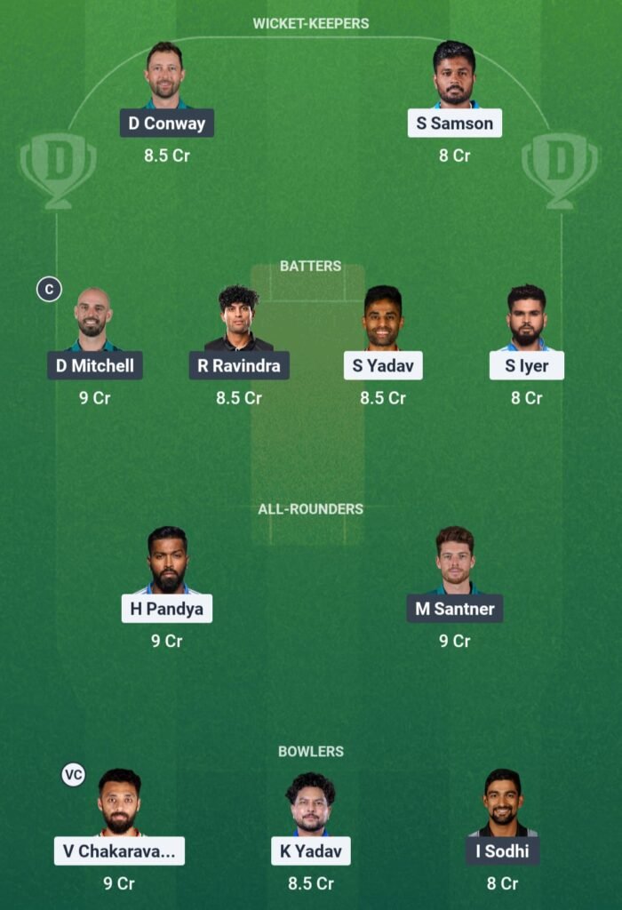 IND vs NZ Dream11 Prediction