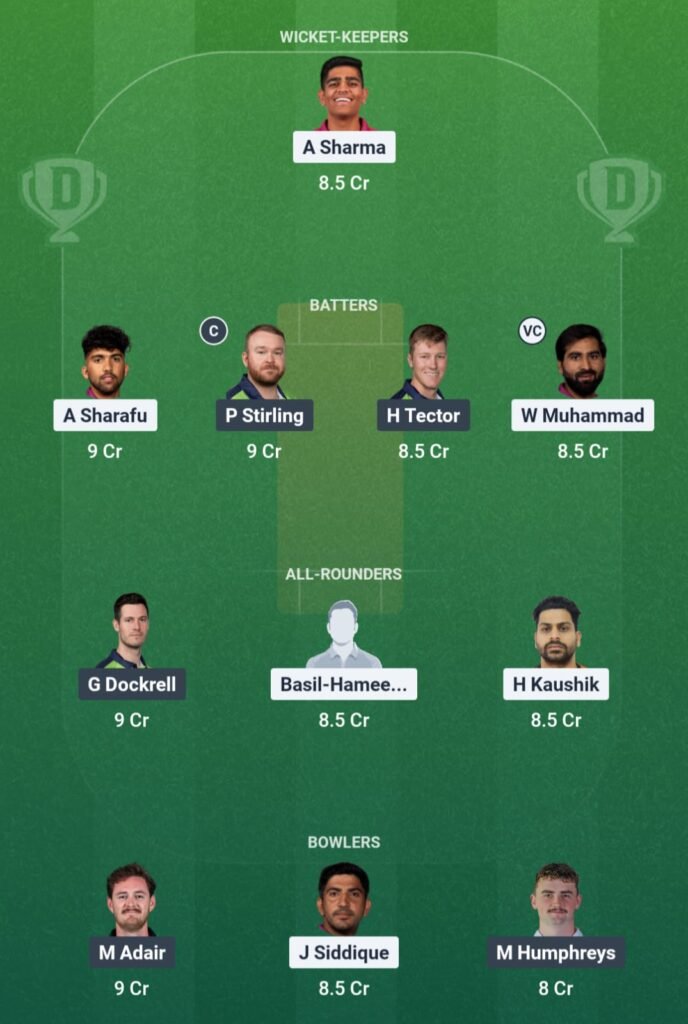 UAE vs IRE Dream11 Prediction