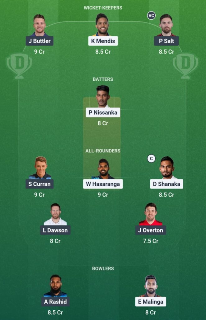 SL vs ENG Dream11 Prediction