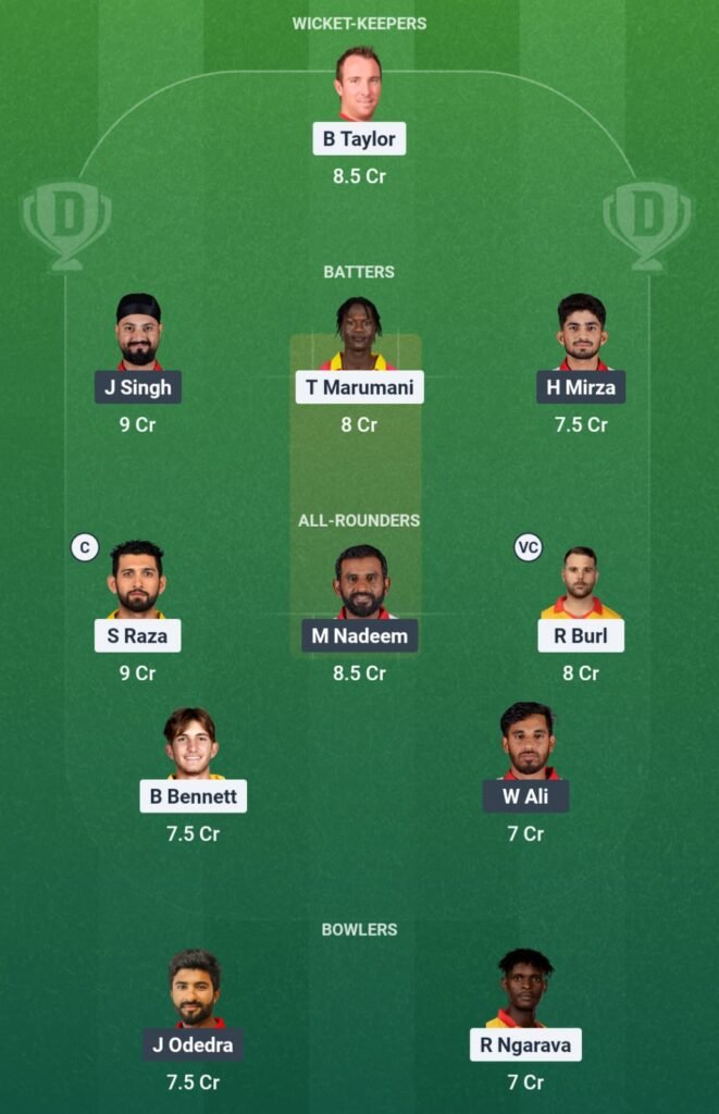 ZIM vs OMN Dream11 Team