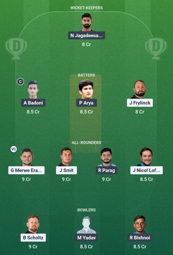NAM vs IN-A Dream11 Prediction