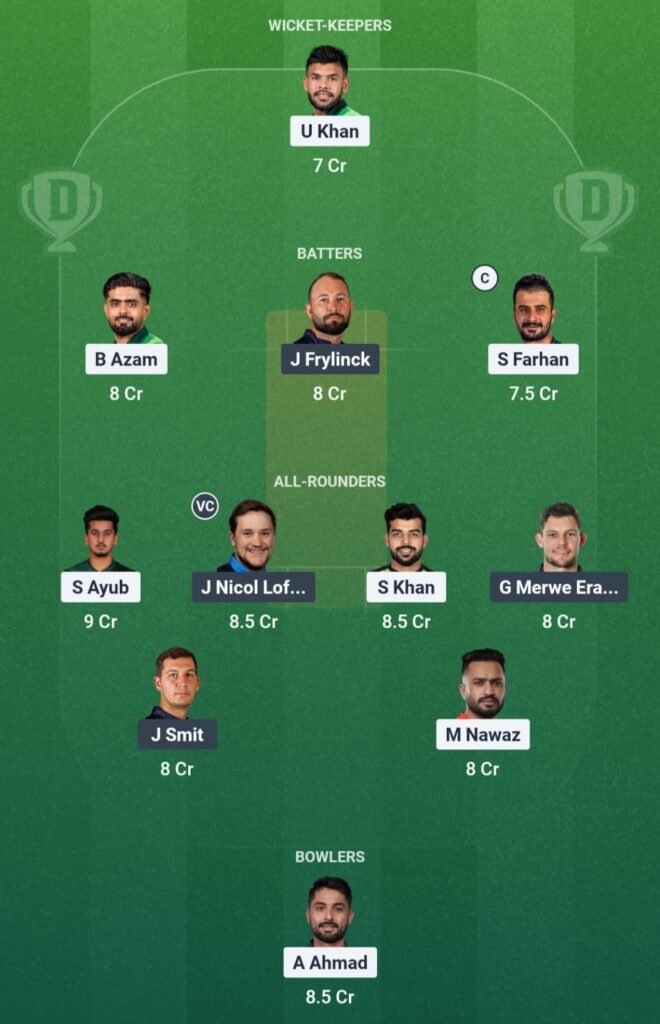 PAK vs NAM Dream11 Prediction