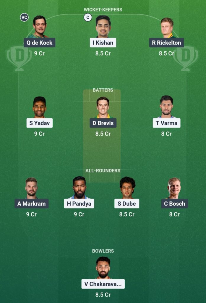 IND vs SA Dream11 Prediction