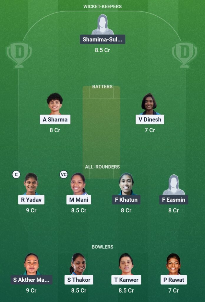 IND-A vs BAN-A Dream11 Prediction